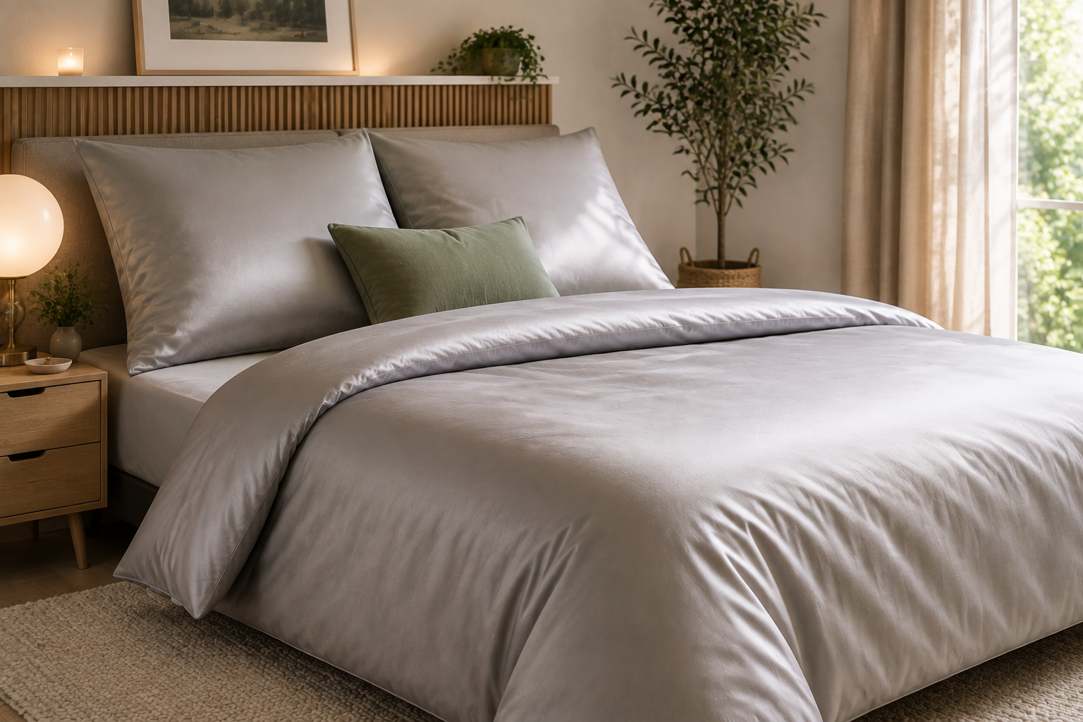 Microfaser Bettwäsche modernes Schlafzimmer