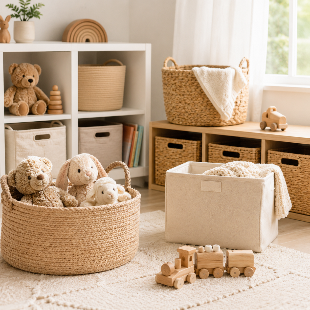 Spielzeug, Kuscheltiere und praktische Aufbewahrung