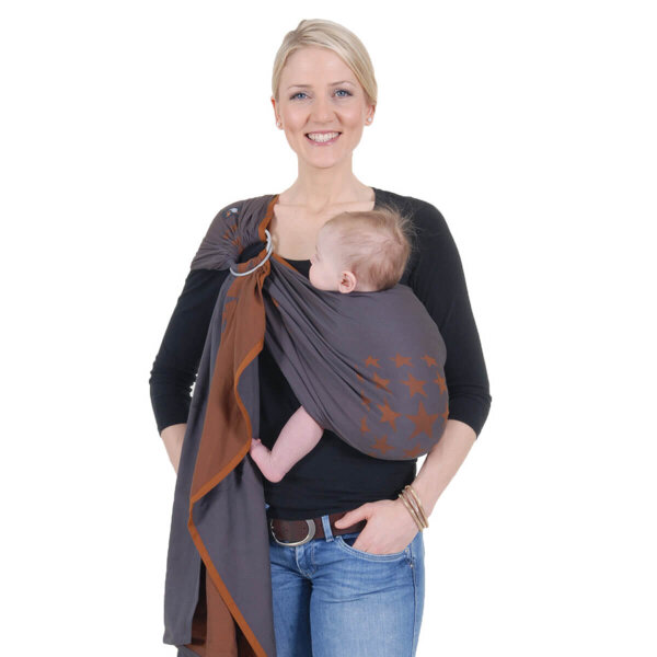 Hoppediz Ring-Sling Los Angeles kupfer kupfer/grau Los Angeles kupfer