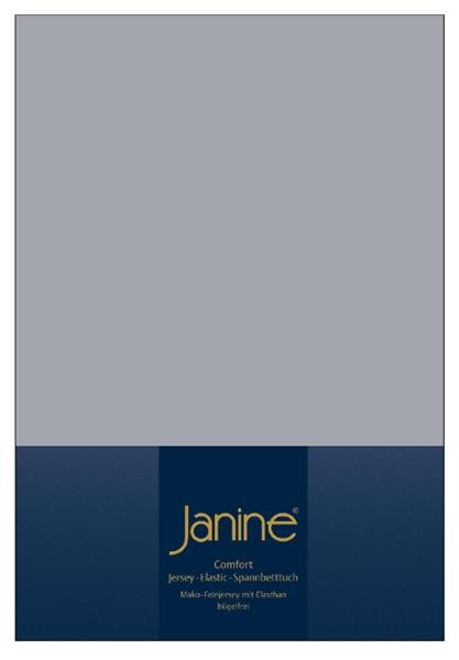 Janine Elastic-Jersey, 95% Baumwolle, 5% Elasthan Spannbettlaken TO SpB.200x200 1 teilig  TOPPER 5001-28-377 platin
