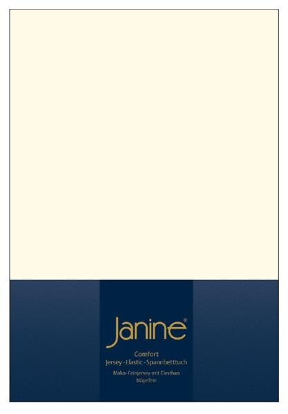 Janine Elastic-Jersey, 95% Baumwolle, 5% Elasthan Spannbettlaken TO SpB.100x200 1 teilig  TOPPER 5001-07-380 natur