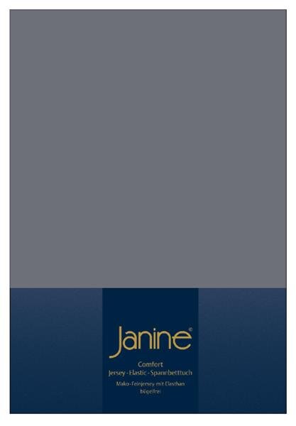 Janine Elastic-Jersey, 95% Baumwolle, 5% Elasthan Spannbettlaken TO SpB.100x200 1 teilig  TOPPER 5001-48-380 opalgrau