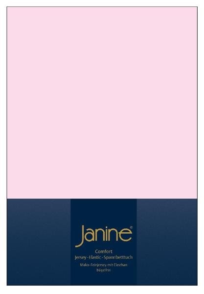 Janine Elastic-Jersey, 95% Baumwolle, 5% Elasthan Spannbettlaken TO SpB. 150x200 1 teilig  TOPPER 5001-11-386 zartrosa