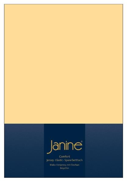 Janine Elastic-Jersey, 95% Baumwolle, 5% Elasthan Spannbettlaken TO SpB. 150x200 1 teilig  TOPPER 5001-23-386 vanille