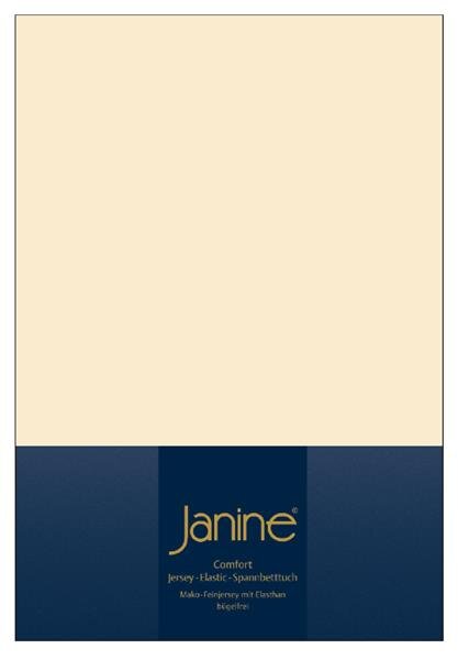 Janine Elastic-Jersey, 95% Baumwolle, 5% Elasthan Spannbettlaken TO SpB. 150x200 1 teilig  TOPPER 5001-27-386 leinen