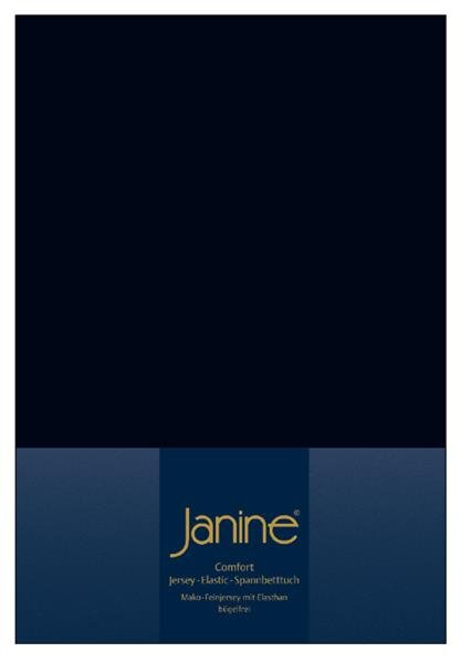 Janine Elastic-Jersey, 95% Baumwolle, 5% Elasthan Spannbettlaken TO SpB. 150x200 1 teilig  TOPPER 5001-98-386 schwarz