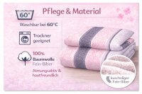 soma Biber Bettwäsche 2 teilig Bettbezug 135 x 200 cm Kopfkissenbezug 80 x 80 cm rosa quarz silber Ornamente