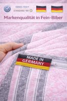 soma Biber Bettwäsche 2 teilig Bettbezug 135 x 200 cm Kopfkissenbezug 80 x 80 cm rosa quarz silber Ornamente