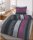soma Biber Bettwäsche 4 teilig Bettbezug 135 x 200 cm Kopfkissenbezug 80 x 80 cm anthrazit bordeaux Barock