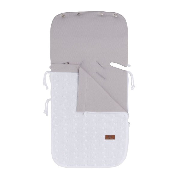 Babys Only Sommer Fußsack Autositz 0+ Cable weiß Cable Jungs,Mädchen  86 x 38 cm Weiß