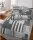 soma Biber Bettwäsche 4 teilig Bettbezug 135 x 200 cm Kopfkissenbezug 80 x 80 cm anthrazit Karo