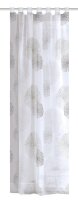Home Wohnideen Schlaufenschal Voile Bedruckt Seiten Und Abschluss Gesäumt 100% Polyester 175 x 140 cm Rawlins Grau