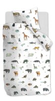 Beddinghouse Kids Bettwäsche Renforcé 2 teilig Kopf Zoo 176681 Multi 135 x 200 cm, 80 x 80 cm bunt