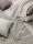 JOOP SENS. DF Plaid / Decke 130 x 180 cm Fransen Rosé-Kreide
