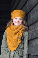 Knit Factory Coco DreiecksSchal 140x60 cm Glatt Gelb