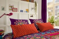 Hip Mako Satin Bettwäsche 3 teilig Bettbezug 200 x 200 cm Kopfkissenbezug 80 x 80 cm Sherhia 5366.99.13 multi