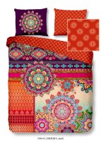 Hip Mako Satin Bettwäsche 3 teilig Bettbezug 200 x 200 cm Kopfkissenbezug 80 x 80 cm Sherhia 5366.99.13 multi