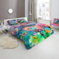 Hip Mako Satin Bettwäsche 3 teilig Bettbezug 200 x...