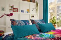 Hip Mako Satin Bettwäsche 3 teilig Bettbezug 200 x 200 cm Kopfkissenbezug 80 x 80 cm Parada 5104.99.13 multi