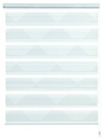 Gardinia EASYFIX Doppelrollo Triangle weiß/grau 90 x 220 cm