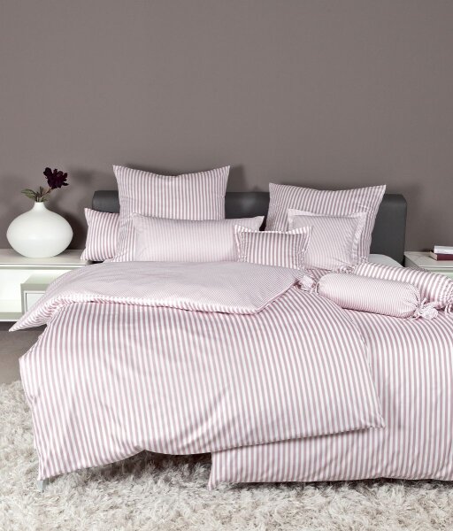Janine Mako-Satin Bettwäsche 200x220 2x80x80 3 teilig  modernclassic 3912-21-622 kreiderosé