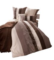 Janine Mako Satin Bettwäsche 2 teilig Bettbezug 135...