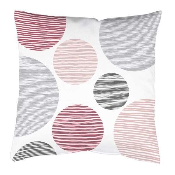 Home Wohnideen Kissenhülle Digitaldruck Borden 066502-2301 H x B 50 x 50 cm Rose