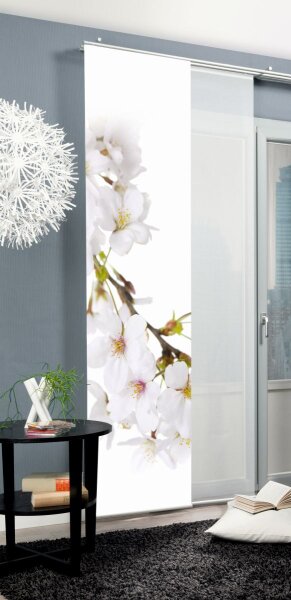 Home Wohnideen Schiebevorhang Dekostoff Digitaldruck Kirangi 084364-0107 H x B 245 x 60 cm Weiss