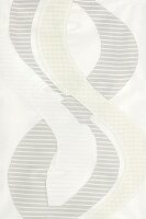 Erfal Schiebevorhang Schiebegardine Flächenvorhang Raumteiler transparent 60 x 245 cm Dorado Wellen Design abstrakt weiß / anthrazit