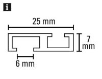 Gardinia Aluminium-Vorhangschiene 1-läufig...