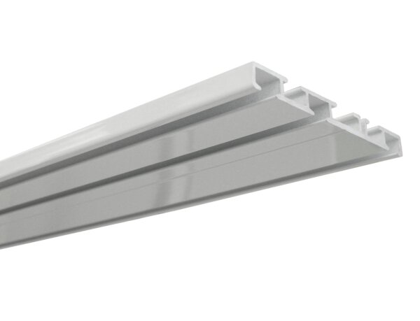 Gardinia Aluminium-Vorhangschiene 3-läufig weiß 150 cm