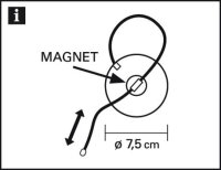 Gardinia Raffband Kreis silber-antik Ø 7,5 cm