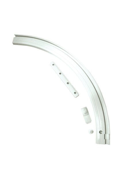 Gardinia Rundbogen für Aluminium-Vorhangschiene 1-läufig rechts weiß cm
