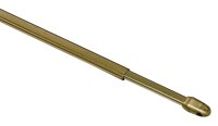 Gardinia Vitragestange flachoval 11 mm messing 40 - 65 cm