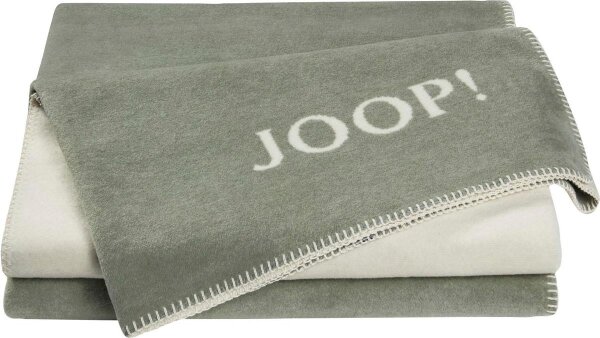 Joop Tagesdecke Kuscheldecke 150 x 200 cm Zierstich  UDF Salbei-Ecru
