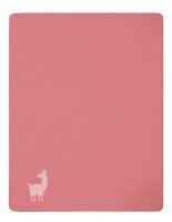 Biederlack Decke Kuscheldecke Lovely & Sweet Alpaca coral 100 x 150 cm Zierstich