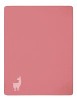 Biederlack Decke Kuscheldecke Lovely & Sweet Alpaca coral 100 x 150 cm Zierstich