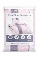 soma Biber Bettw&auml;sche 2 teilig Bettbezug 155 x 220 cm Kopfkissenbezug 80 x 80 cm rosa quarz silber Ornamente