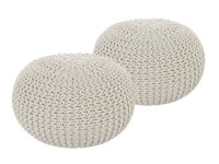 Soma Sitzhocker Pouf Hocker SET 2 Stück...