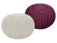 Soma Sitzhocker Pouf Hocker SET 2 Stück...