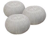 Soma Sitzhocker Pouf Hocker SET 3 Stück...