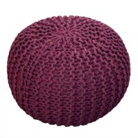 Soma Pouf Ø 55 cm Strickhocker Sitzpouf Sitzpuff...