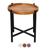 Soma Beistelltisch Couchtisch Wohnzimmer-Tisch rund Omaha...