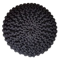 Soma Strickhocker Pouf Ø 45 cm Sitzpouf Sitzpuff...