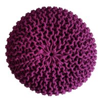 Soma Strickhocker Pouf Ø 45 cm Sitzpouf Sitzpuff...