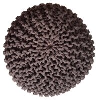 Soma Strickhocker Pouf Ø 45 cm Sitzpouf Sitzpuff...