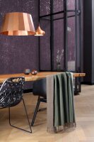 Biederlack Tagesdecke Kuscheldecke 130 x 170 cm Plaid green-brown