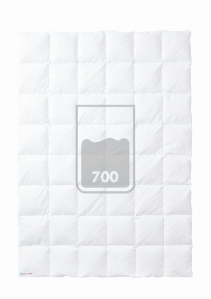 Kauffmann Daunendecke Elegance 700 140 x 200 cm Steppung 10 x 14 Füllgewicht: = 220 g leicht