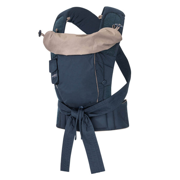 Hoppediz Bondolino Plus marine-grau Komforttrage, Popeline One Size, marine-grau
