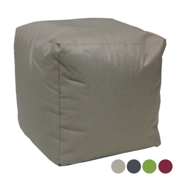 Soma PREMIUM Sitz Würfel Fußhocker Sitzhocker Bamba 45x45x45 cm formstabil wasserfest und pflegeleicht 4 (BxHxL) 45 x 45 x 45 cm beige - taupe